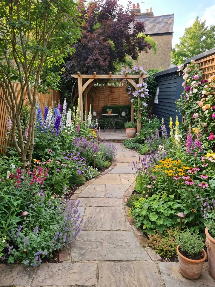 The same garden redesigned